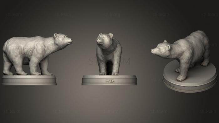 3D model Realistic Bear (STL)